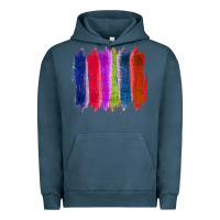 Pigment Midnight Navy Colored Jute Brush Strokes Urban Hoodie - Bettercallsaul
