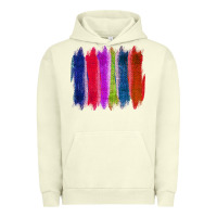 Pigment Pistachio Colored Jute Brush Strokes Urban Hoodie - Bettercallsaul