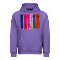 Tulip Colored Jute Brush Strokes Urban Hoodie - Bettercallsaul