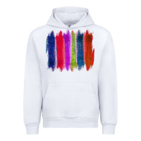 White Colored Jute Brush Strokes Urban Hoodie - Bettercallsaul