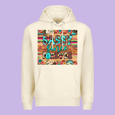 Sassy Since Forever Premium Hoodie Designed By Jahusdesignshop