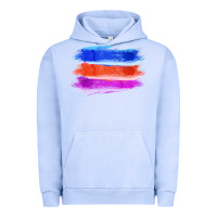 Pigment Grape Ice Blue Orange Purple Colored Triple Brush Strokes Urban Hoodie - Bettercallsaul