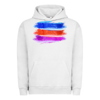 Pigment Lunar Rock Blue Orange Purple Colored Triple Brush Strokes Urban Hoodie - Bettercallsaul