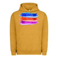 Pigment Peanut Butter Blue Orange Purple Colored Triple Brush Strokes Urban Hoodie - Bettercallsaul