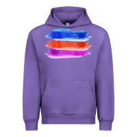 Tulip Blue Orange Purple Colored Triple Brush Strokes Urban Hoodie - Bettercallsaul