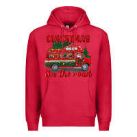 Cardinal christmas on the road Premium Hoodie - BundleAndBundleShop