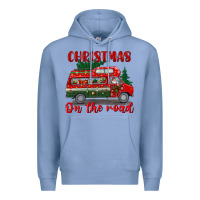 Colony Blue christmas on the road Premium Hoodie - BundleAndBundleShop