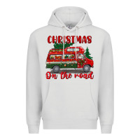 Dove Grey christmas on the road Premium Hoodie - BundleAndBundleShop