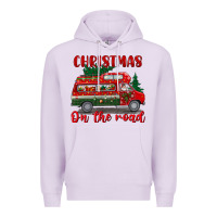 Lilac christmas on the road Premium Hoodie - BundleAndBundleShop