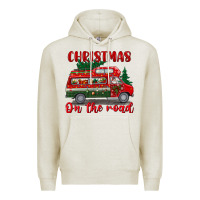 Oatmeal Heather christmas on the road Premium Hoodie - BundleAndBundleShop