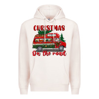 Pale Pink christmas on the road Premium Hoodie - BundleAndBundleShop