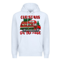 White christmas on the road Premium Hoodie - BundleAndBundleShop
