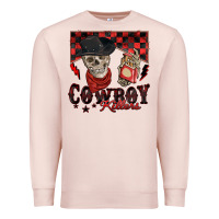 Pale Pink cowboy killer Premium Sweatshirt - Zillion Design Studio
