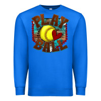 Play Ball Softball Premium Sweatshirt | Teevron