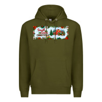 Army Green small town christmas Premium Hoodie - BundleAndBundleShop