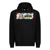 Black small town christmas Premium Hoodie - BundleAndBundleShop