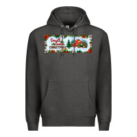 Charcoal Heather small town christmas Premium Hoodie - BundleAndBundleShop