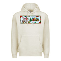 Oatmeal Heather small town christmas Premium Hoodie - BundleAndBundleShop