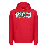 Red small town christmas Premium Hoodie - BundleAndBundleShop