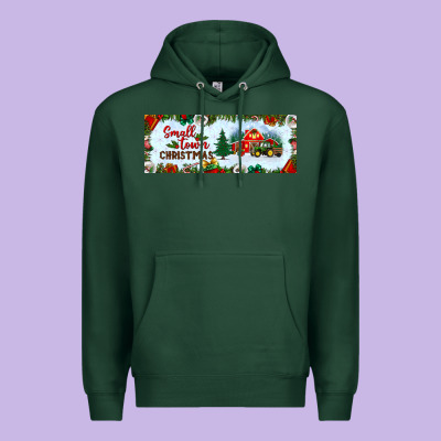 Small Town Christmas Premium Hoodie Designed By Bundleandbundleshop