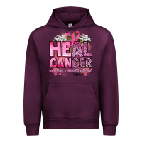 Mauve Wine heal cancer for nothing is impossible with god luk Urban Hoodie - Artiststas