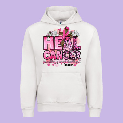 Heal Cancer For Nothing Is Impossible With God Luk Urban Hoodie Designed By Artiststas