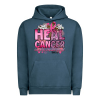 Pigment Midnight Navy heal cancer for nothing is impossible with god luk Urban Hoodie - Artiststas