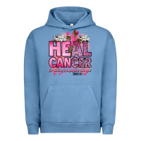 Pigment Pebble Blue heal cancer for nothing is impossible with god luk Urban Hoodie - Artiststas