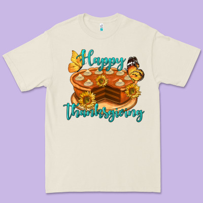 Happy Thanksgiving Pumpkin Pie Premium Tee Designed By Lillyallendesigns