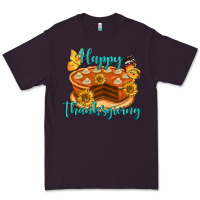 Plum Happy Thanksgiving Pumpkin Pie Premium Tee - LillyAllenDesigns