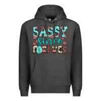 Charcoal Heather sassy since forever Premium Hoodie - JahusDesignShop