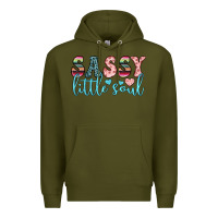 Army Green sassy little soul Premium Hoodie - JahusDesignShop