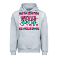 Heather Grey never give up Urban Hoodie - JahusDesignShop