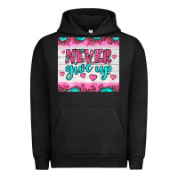Pigment Black never give up Urban Hoodie - JahusDesignShop