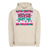 Pigment French Oak never give up Urban Hoodie - JahusDesignShop