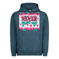 Pigment Midnight Navy never give up Urban Hoodie - JahusDesignShop
