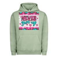 Pigment Oil Green never give up Urban Hoodie - JahusDesignShop