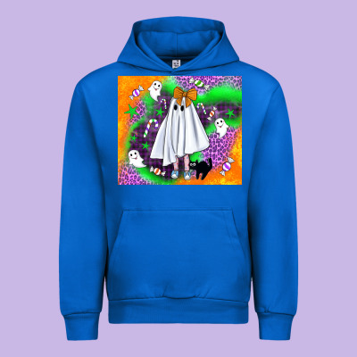 Cute Ghost Halloween Tumbler Urban Hoodie Designed By Bundleandbundleshop