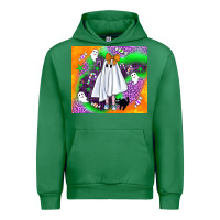 Emerald cute ghost halloween tumbler Urban Hoodie - BundleAndBundleShop
