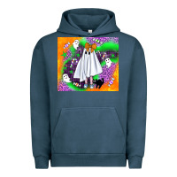 Pigment Midnight Navy cute ghost halloween tumbler Urban Hoodie - BundleAndBundleShop