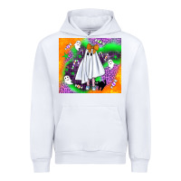 White cute ghost halloween tumbler Urban Hoodie - BundleAndBundleShop