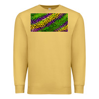 Antique Gold Mardi Gras Leopard Premium Sweatshirt - RanaPortraitStore