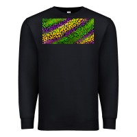 Black Mardi Gras Leopard Premium Sweatshirt - RanaPortraitStore