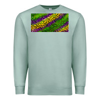 Seafoam Mardi Gras Leopard Premium Sweatshirt - RanaPortraitStore