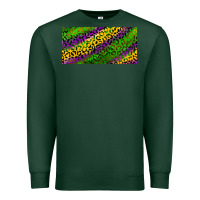 Sports Green Mardi Gras Leopard Premium Sweatshirt - RanaPortraitStore