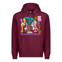 Burgundy easter lpn licensed practical nurse Premium Hoodie - AdoDesignShop