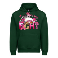 Forest Green breast cancer together we fight with baseball Urban Hoodie - Artiststas