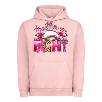 Pigment Salmon breast cancer together we fight with baseball Urban Hoodie - Artiststas