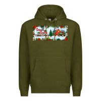 Army Green small town christmas Premium Hoodie - BundleAndBundleShop
