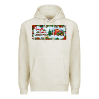 Oatmeal Heather small town christmas Premium Hoodie - BundleAndBundleShop
